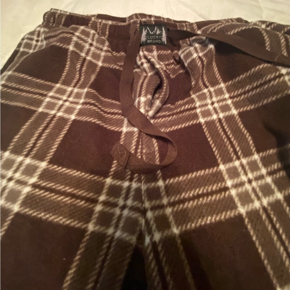 Lucky brand, sleepwear men’s pocketed, drawstring, flannel, medium - Picture 3 of 10